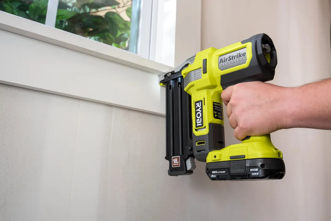 RYOBI 18V ONE+ AirStrike 18-Gauge Cordless Brad Nailer Kit with Sample Nails, 4.0 Ah Battery and Charger, photo 7 of 8
