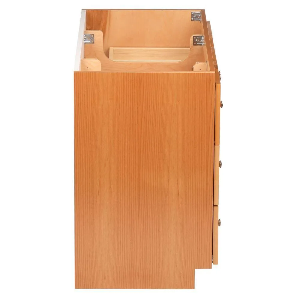Shaker 42 in. W x 21 in. D x 34.5 in. H Vanity Cabinet Only in Natural Alder, photo 5 of 47