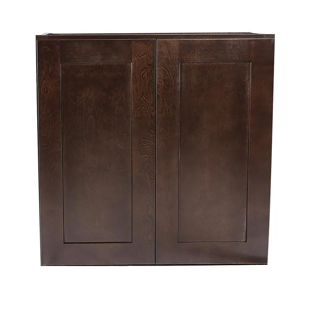 Brookings Plywood Ready to Assemble Shaker 24x36x12 in. 2-Door Wall Kitchen Cabinet in White, photo 4 of 4