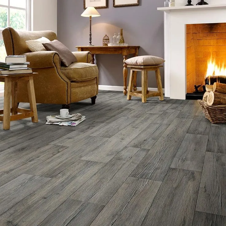 TrafficMASTER Barnwood Oak Grey Residential Vinyl Sheet, Sold by 13.2 ft. Wide x Custom Length, photo 3 of 4