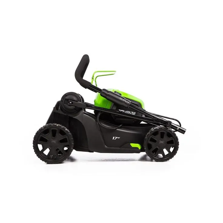 Greenworks PRO 17 in. 60-Volt Lawn Mower with 4 Ah Lithium Ion Battery and Charger LMC415, photo 7 of 9
