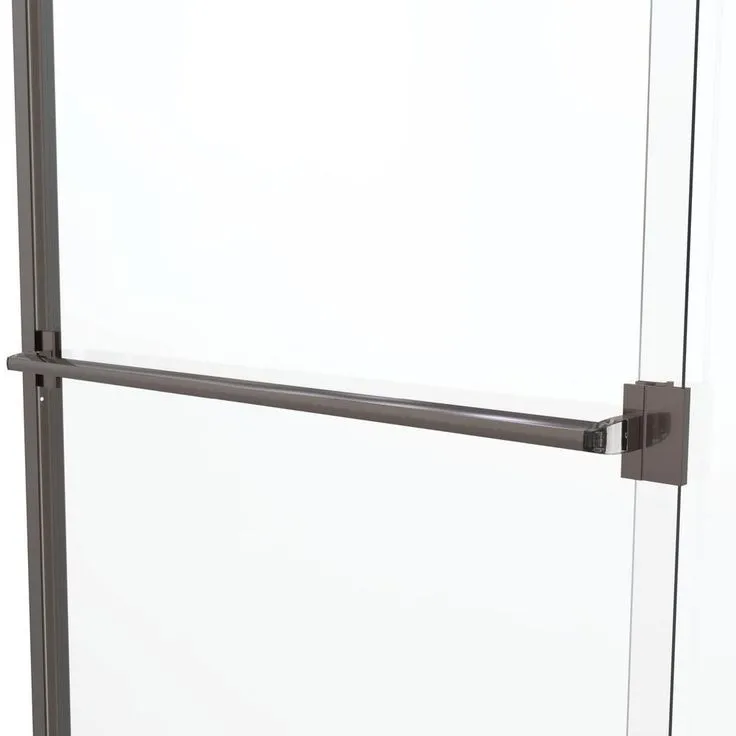 Classic 60 in. x 57 in. Clear Semi-Frameless Sliding Tub Door in Oil Rubbed Bronze, photo 11 of 11