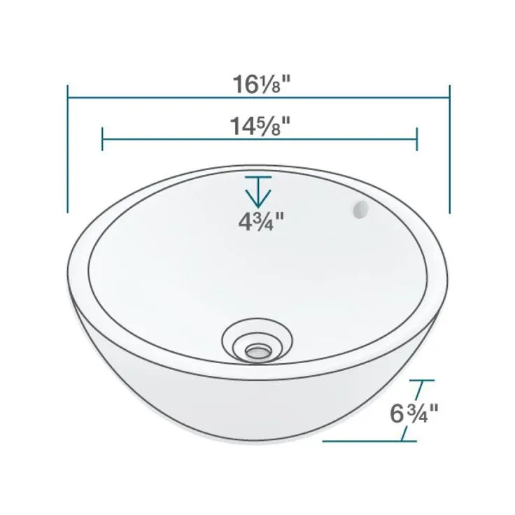 MR Direct Porcelain Vessel Sink in White with 731 Faucet and Pop-Up Drain in Antique Bronze, photo 5 of 10