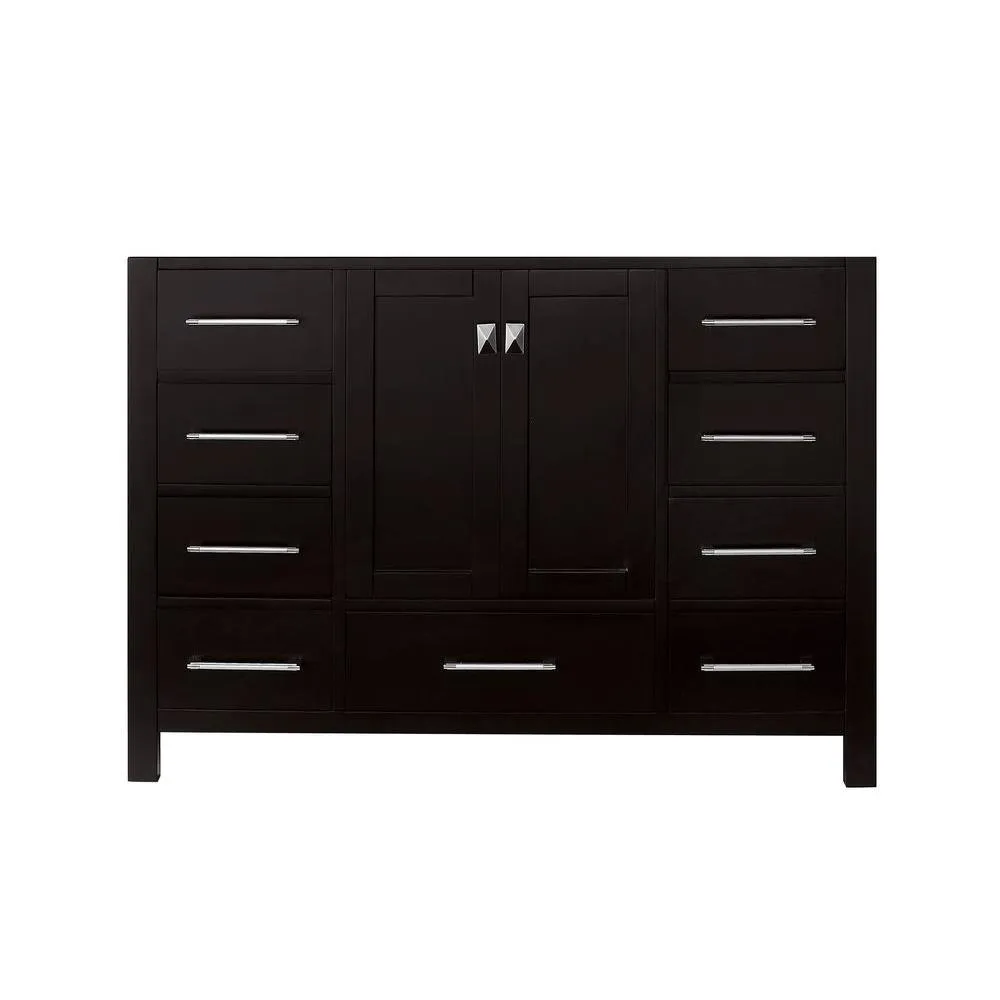 Caroline Avenue 48 in. W Bath Vanity Cabinet Only in Gray, photo 3 of 24