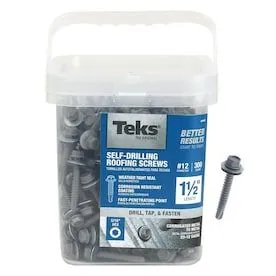 #12 x 1-1/2-in Zinc-Plated Zinc-Plated Self-Drilling Roofing Screws