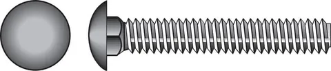 Galvanized Carriage Bolts, 5/16 × 6 in, 50-Pack