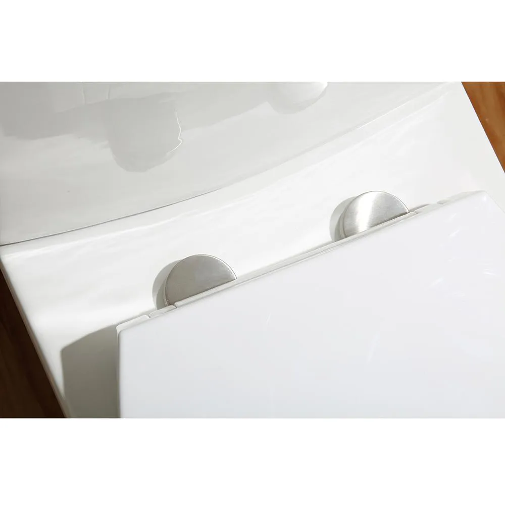 Glacier Bay Beck 2-Piece 1/1.6 GPF Dual Flush Elongated Toilet in White, Seat Included, photo 7 of 11