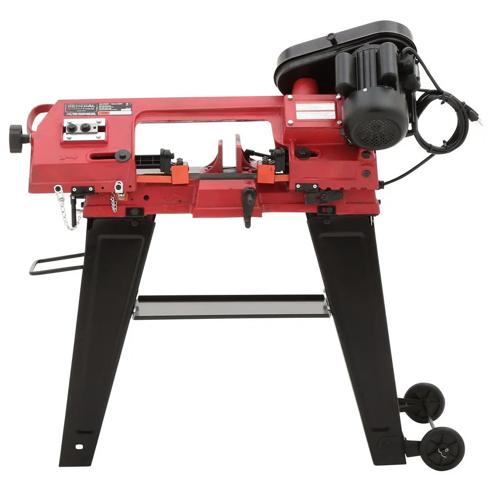General International 5 Amp 4.5 in. Stationary Metal Cutting Band Saw with Stand, photo 2 of 11