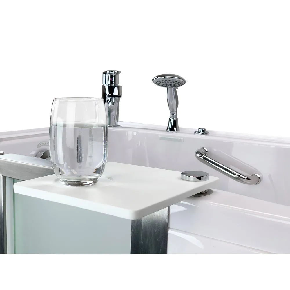 Ella Royal 52 in. Acrylic Walk-In Whirlpool Bathtub in White with Left Door, 2-Piece Fast Fill Faucet and 2 in. Dual Drain, photo 2 of 11