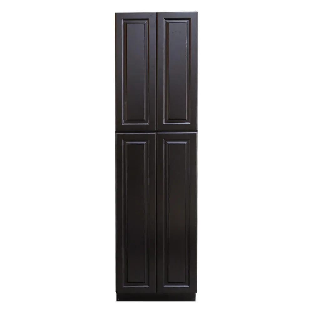 Newport Ready to Assemble 30x90x24 in. 4-Door Wall Pantry with Shelves in Classic White, photo 4 of 4
