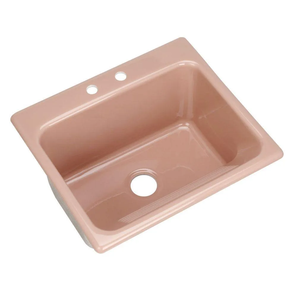 Kensington Drop-In Acrylic 25 in. 2-Hole Single Bowl Utility Sink in White, photo 10 of 18