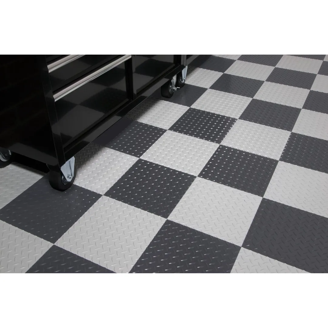 G-Floor RaceDay Levant Absolute White 12 in. x 12 in. Peel and Stick Polyvinyl Tile (20 sq. ft. per case), photo 3 of 4