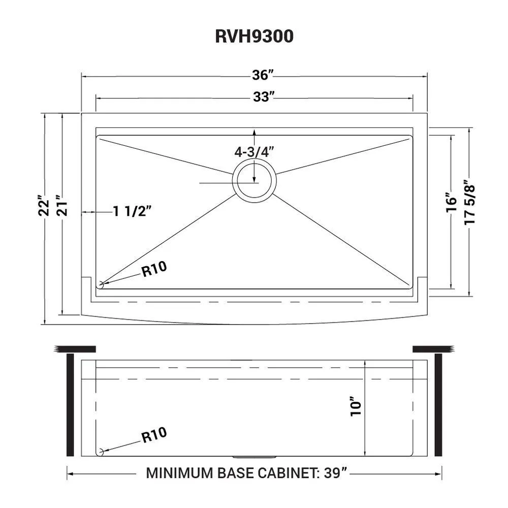 Apron-Front Stainless Steel 36 in. 16-Gauge Workstation Single Bowl Farmhouse Kitchen Sink, photo 13 of 13