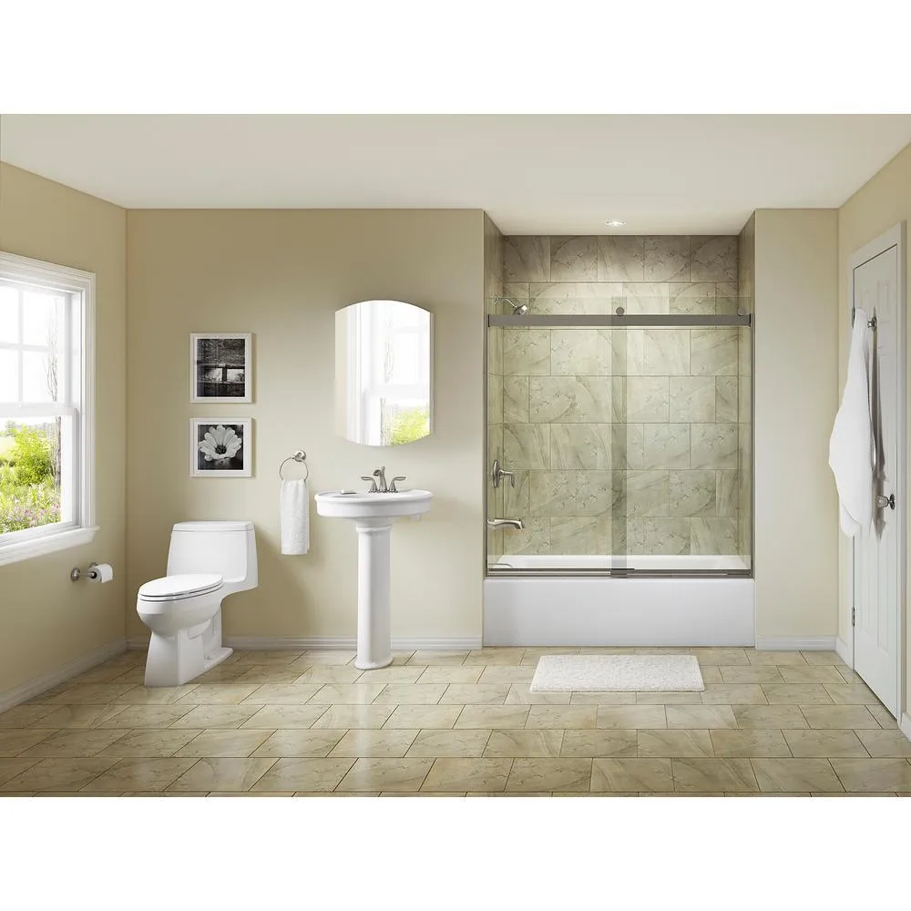 Santa Rosa Comfort Height 1-Piece 1.28 GPF Compact Single Flush Elongated Toilet in White, Seat Included (3-Pack), photo 3 of 10