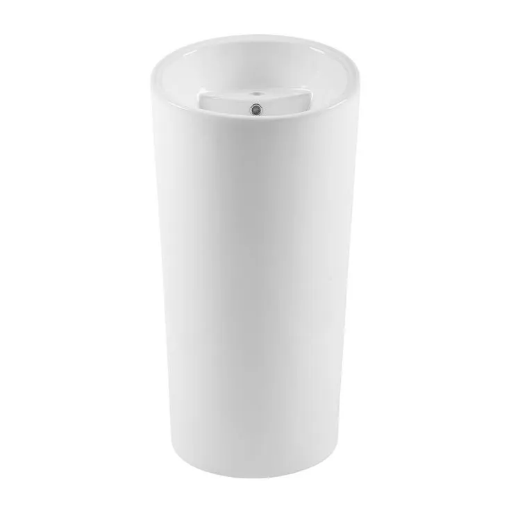Swiss Madison St. Tropez 1-piece Pedestal Sink in Glossy White, photo 4 of 8