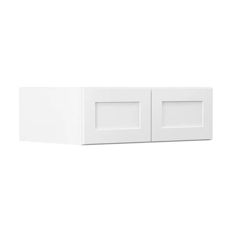 Shaker Ready To Assemble 36 in. W x 15 in. H x 24 in. D Plywood Wall Kitchen Cabinet in Denver White Painted Finish, photo 4 of 5