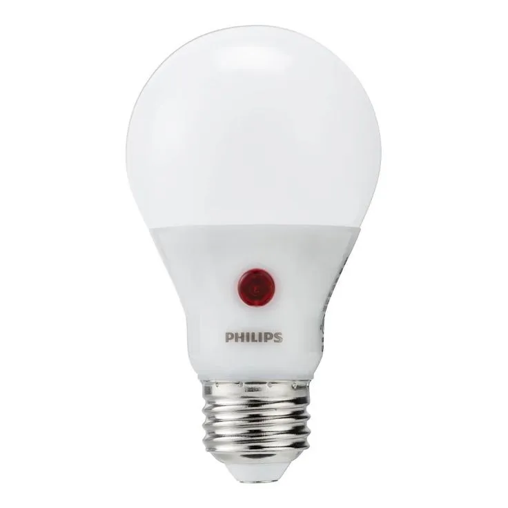 Philips 60-Watt Equivalent A19 Dusk To Dawn Automatic On/Off Energy Saving LED Light Bulb Soft White (2700K), photo 2 of 5
