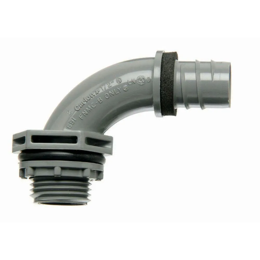 1/2 in. 90 Degree Non-Metallic Liquid Tight 1-Piece PVC Fitting (Case of 20), photo 4 of 4