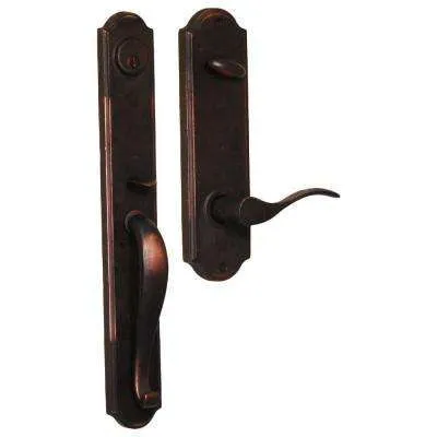 Italian Collection Visconti Dummy Edged Bronze Door Handleset with Sorado Interior