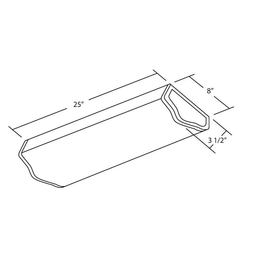 2-Light White Fluorescent Wraparound Steel Ceiling Fixture with White Euro-Style Acrylic Lens, photo 2 of 2