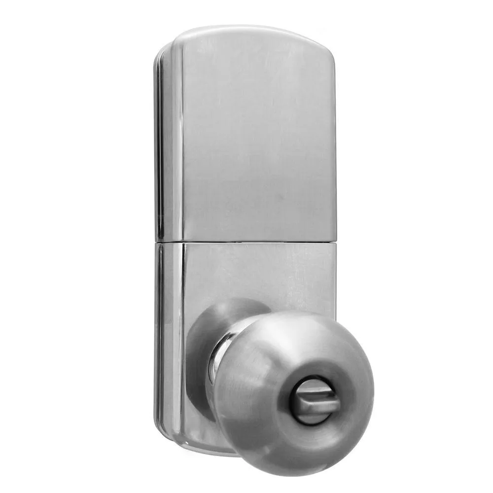 Morning Industry Satin Nickle Single-Cylinder Electronic Door Knob with Keyless Back-Lit Keypad Entry, photo 2 of 10