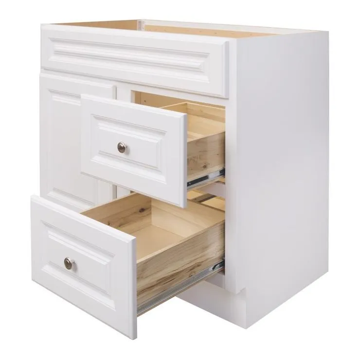 Hampton Bay Hampton 36 in. W x 21 in. D x 33.5 in. H Bathroom Vanity Cabinet Only in White, photo 3 of 17