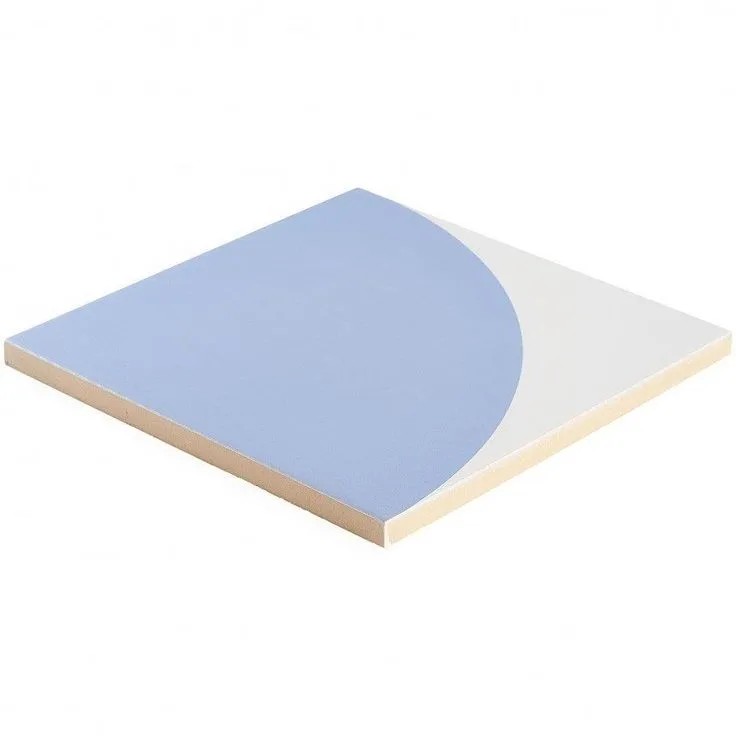 Bond Tile Victoria Crescent Blue 8 in. x 8 in. Matte Porcelain Wall Tile (9 Pieces, 3.87 Sq. Ft. / Case), photo 6 of 6