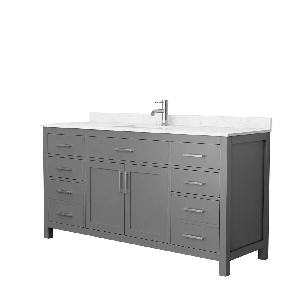 Beckett 72 in. W x 22 in. D Double Bath Vanity in White with Cultured Marble Vanity Top in Carrara with White Basins, photo 41 of 53
