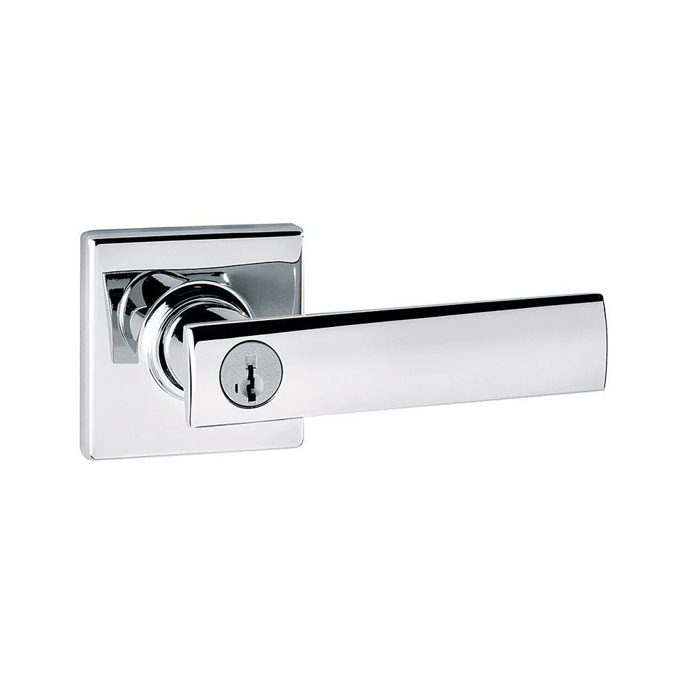 Vedani Square Venetian Bronze Entry Door Lever Featuring SmartKey Security, photo 3 of 4