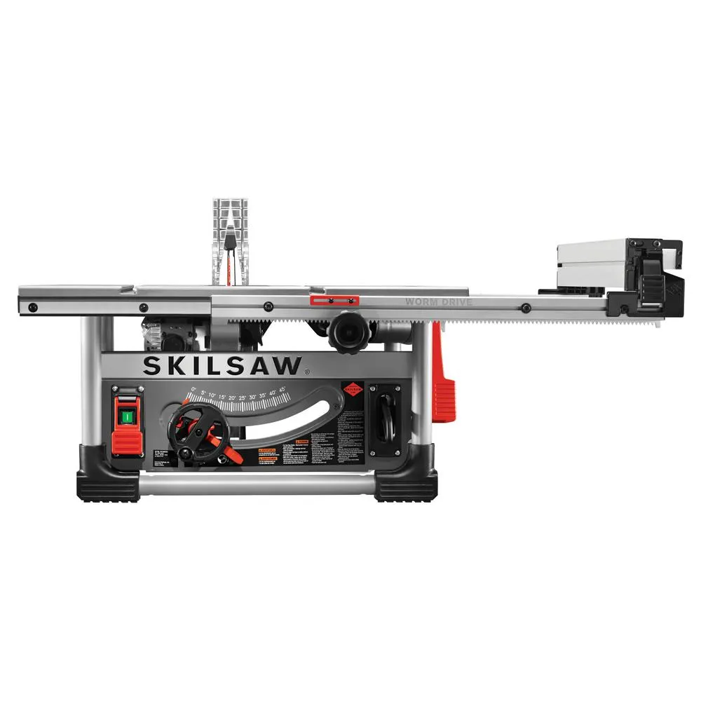 SKILSAW 10 in. Heavy-Duty Worm Drive Table Saw 15 Amp Corded Electric with Stand and Diablo Blade, photo 8 of 10