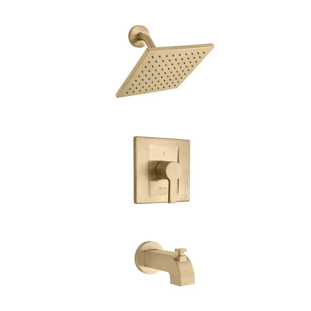 Modern Single-Handle 1-Spray Tub and Shower Faucet in Chrome (Valve Included), photo 16 of 16