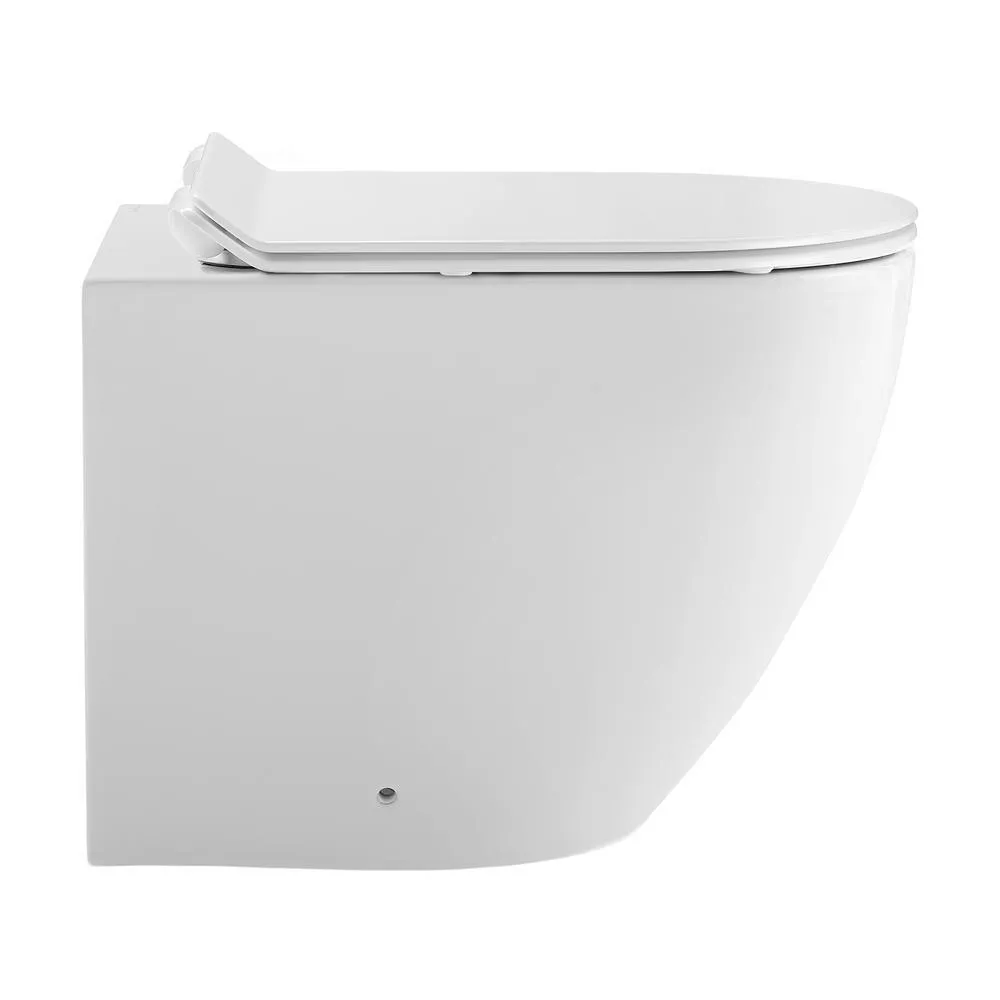 Swiss Madison St. Tropez Elongated Toilet Bowl Only in Glossy White, photo 5 of 14