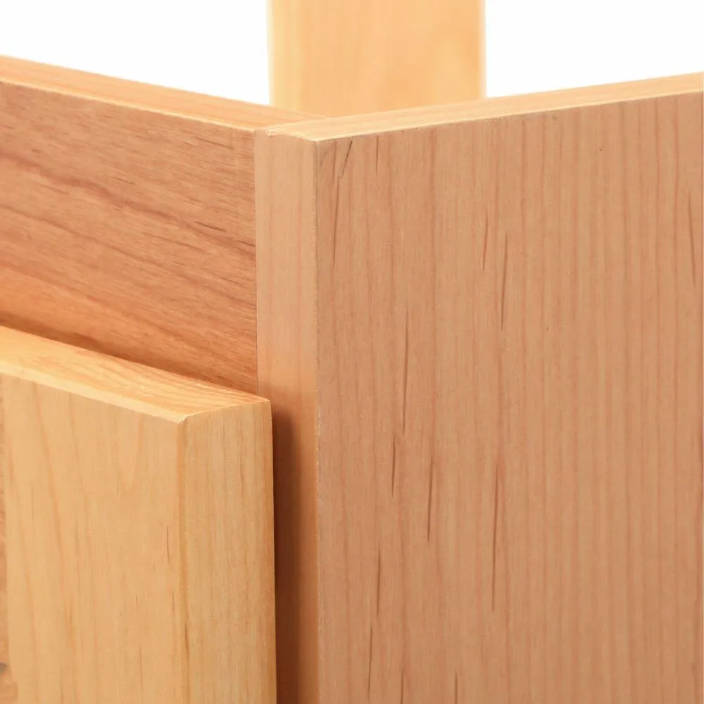 Shaker 60 in. W x 21 in. D x 34.5 in. H Vanity for Double Basins Cabinet Only in Natural Alder, photo 9 of 16
