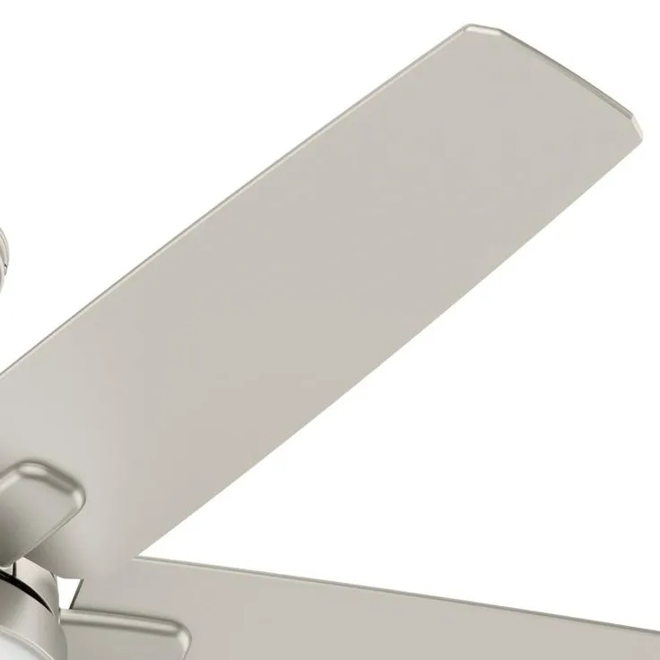 Cavera II 52 in. Indoor Matte Nickel Wifi-Enabled Smart Ceiling Fan with Light Kit & Remote, photo 4 of 10