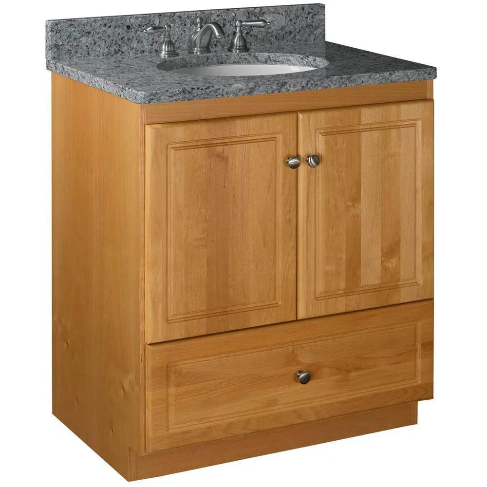 Ultraline 42 in. W x 21 in. D x 34.5 in. H Vanity Cabinet Only in Natural Alder, photo 14 of 39