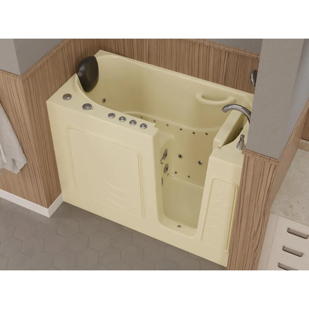 Universal Tubs Safe Premier 52.75 in. x 60 in. x 26 in. Right Drain Walk-in Air and Whirlpool Bathtub in Biscuit, photo 4 of 7