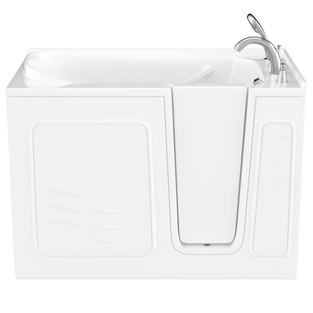 Universal Tubs HD Series 30 in. x 53 in. Right Drain Quick Fill Walk-In Soaking Bathtub in White, photo 13 of 22