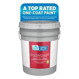Showcase Ultra White/Base A Semi-Gloss Acrylic Tintable Paint
