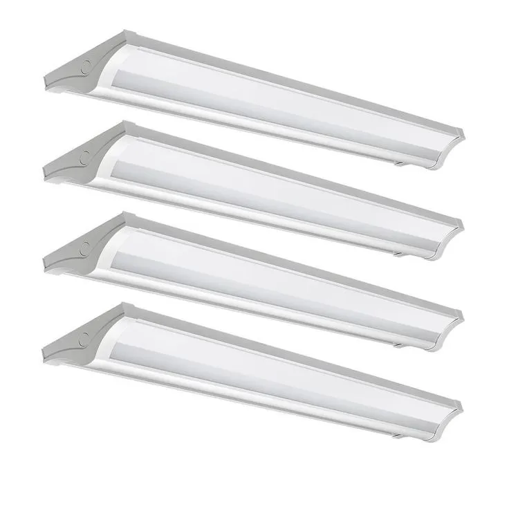 4 ft. 4000 Lumens Indirect Integrated LED White Wraparound Light with Uplight Downlight Feature 4000K (4-Pack), photo 12 of 15