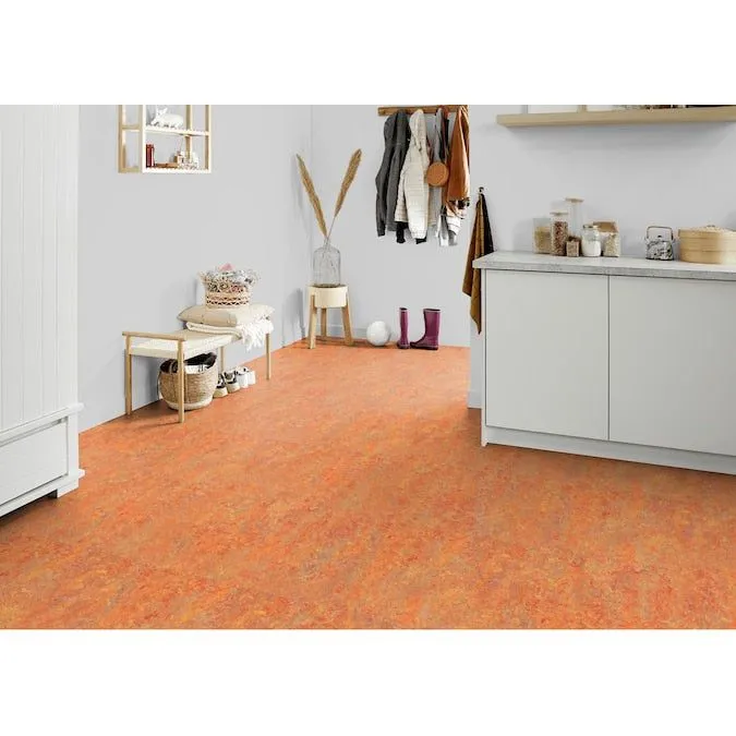 Marmoleum Forbo Flooring Systems Marmoleum Cinch Loc Seal Asian Tiger 10-mm T x 12-in W x 12-in L Waterproof Tile Look Laminate Flooring (6.78-sq ft / Carton), photo 6 of 6