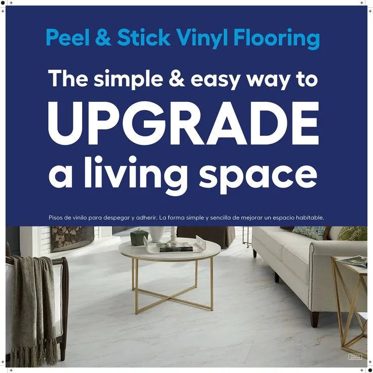 Style Selections 18-in x 18-in Groutable Castaway Peel and Stick Luxury Vinyl Tile, photo 2 of 8