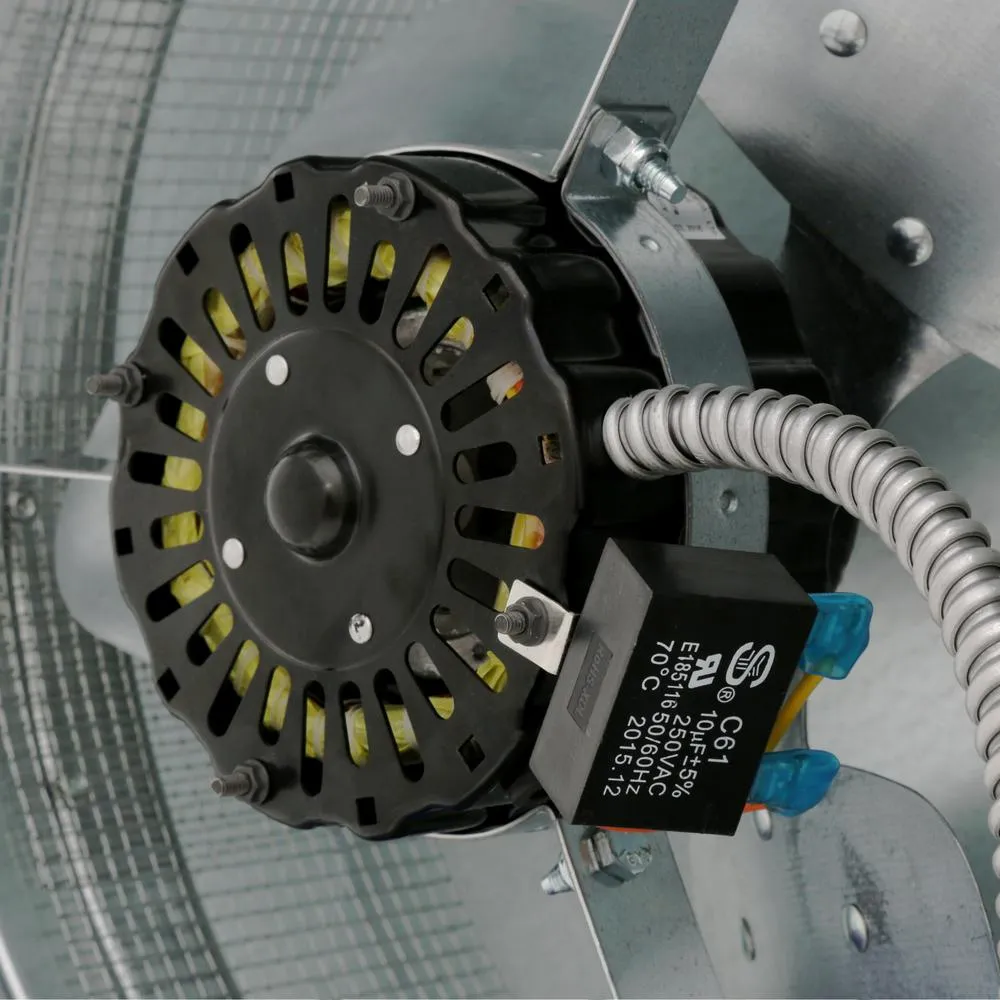 1000 CFM Silver Galvanized Steel Electric Powered Attic Fan with Adjustable Thermostat, photo 6 of 11