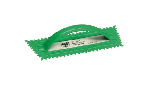 QLT 4-1/4 in. Plastic Notched Trowel, 3/8 in. Notch