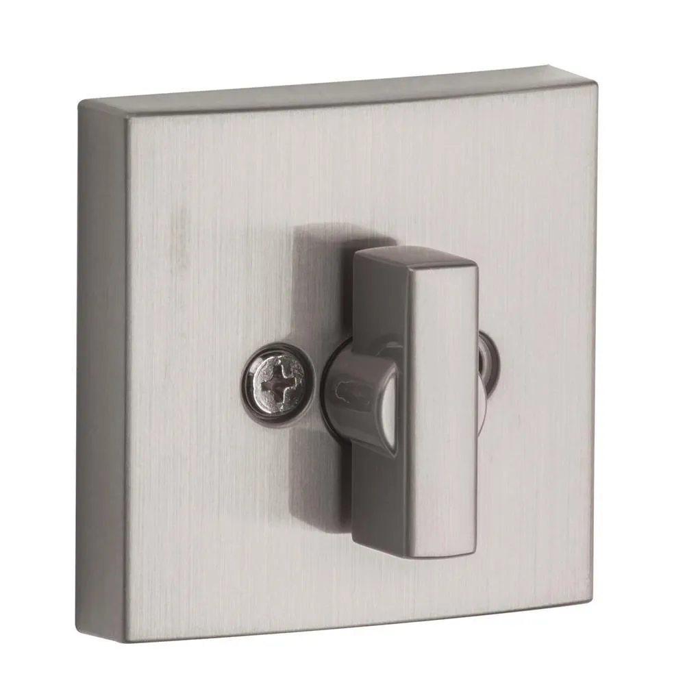 Kwikset Prestige Spyglass Satin Nickel Square Single Cylinder Deadbolt Featuring SmartKey Security, photo 6 of 12