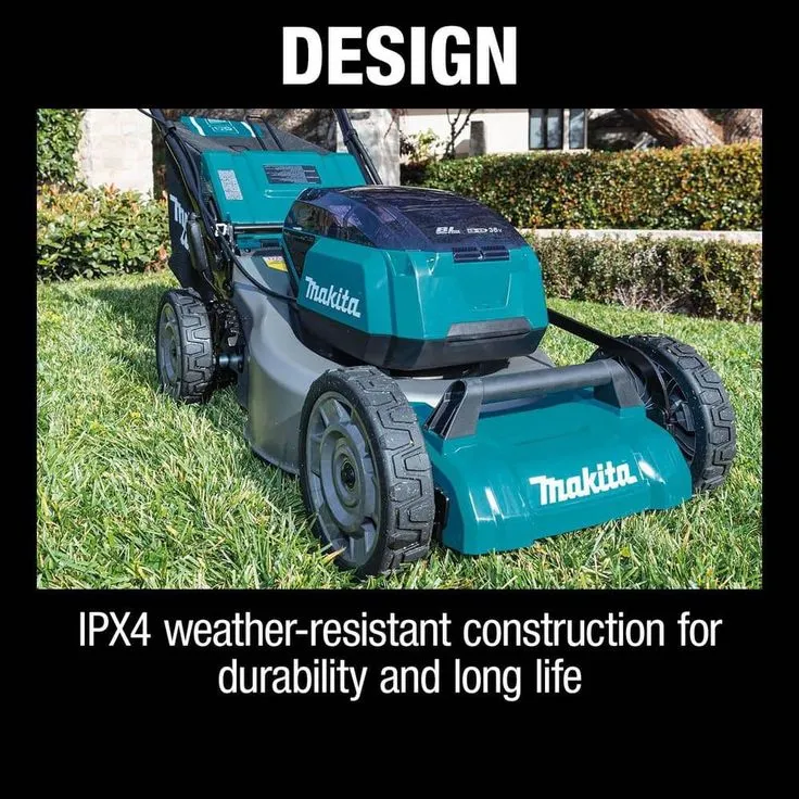 Makita 18 in. 18-Volt X2 (36-Volt) LXT Lithium-Ion Cordless Walk Behind Self Propelled Lawn Mower Kit with 4 Batteries (5.0 Ah), photo 2 of 8