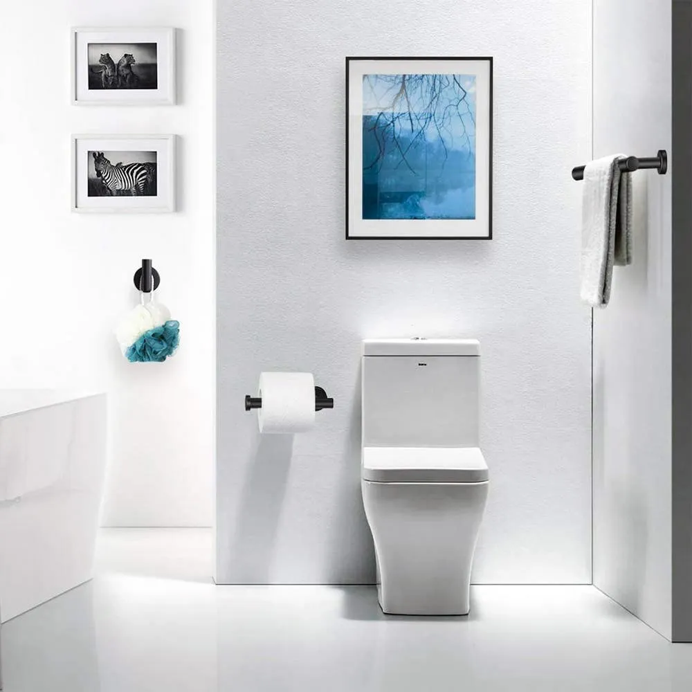 ruiling 24 in. Wall mount Towel Bar in Stainless Steel Matte Black, photo 9 of 11