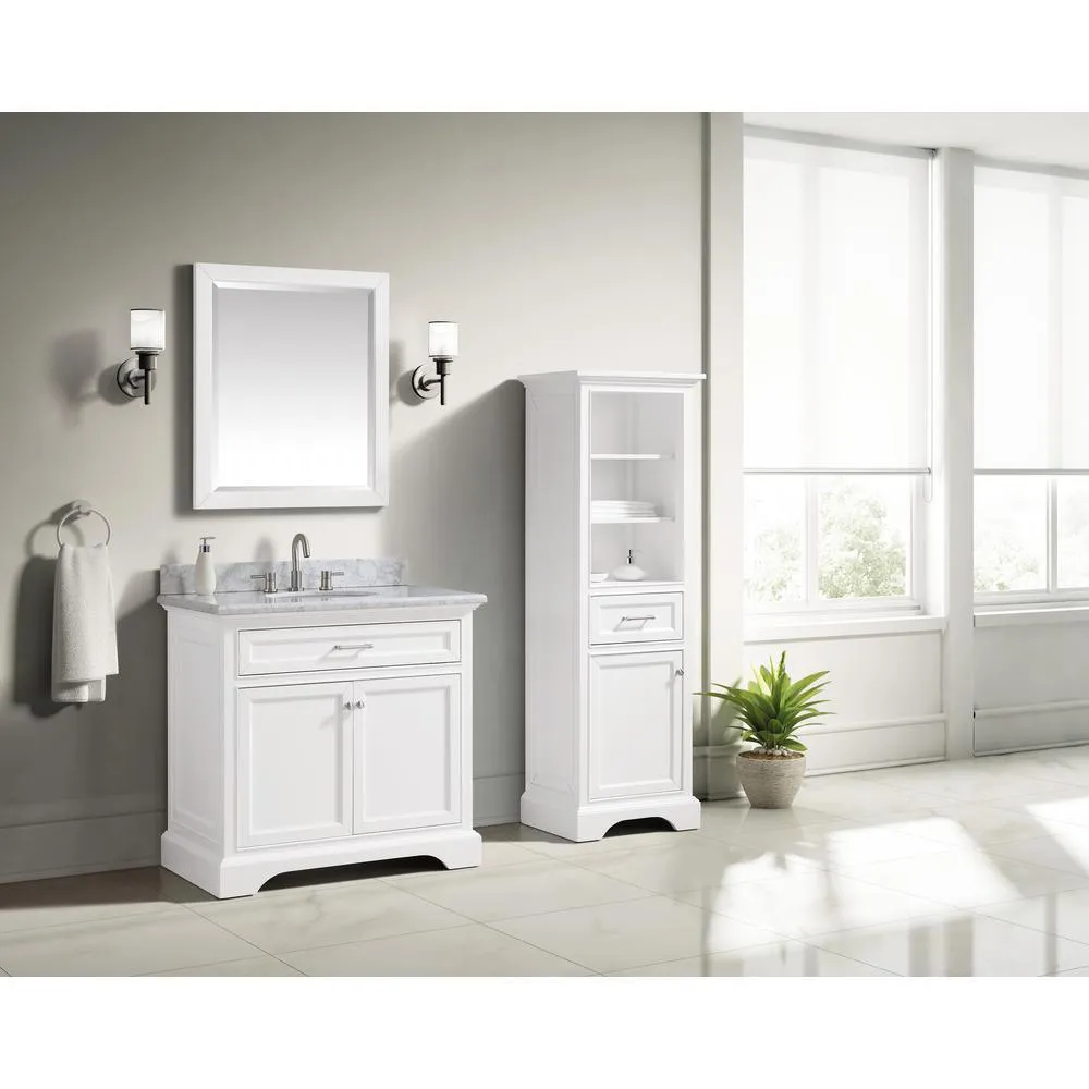27.25 in. W x 32.00 in. H Framed Rectangular Beveled Edge Bathroom Vanity Mirror in Sea Green finish, photo 5 of 5