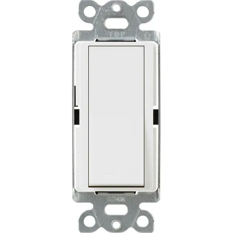 Claro 15 Amp Single-Pole Paddle Switch - White
