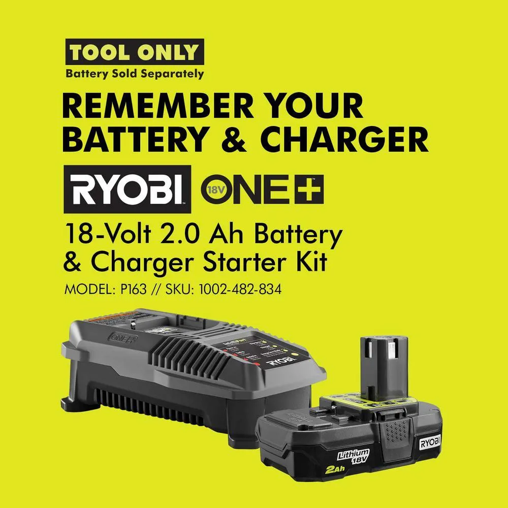 RYOBI 18-Volt ONE+ Lithium-Ion Cordless AirStrike 16-Gauge Cordless Straight Finish Nailer (Tool Only) with Sample Nails, photo 13 of 16