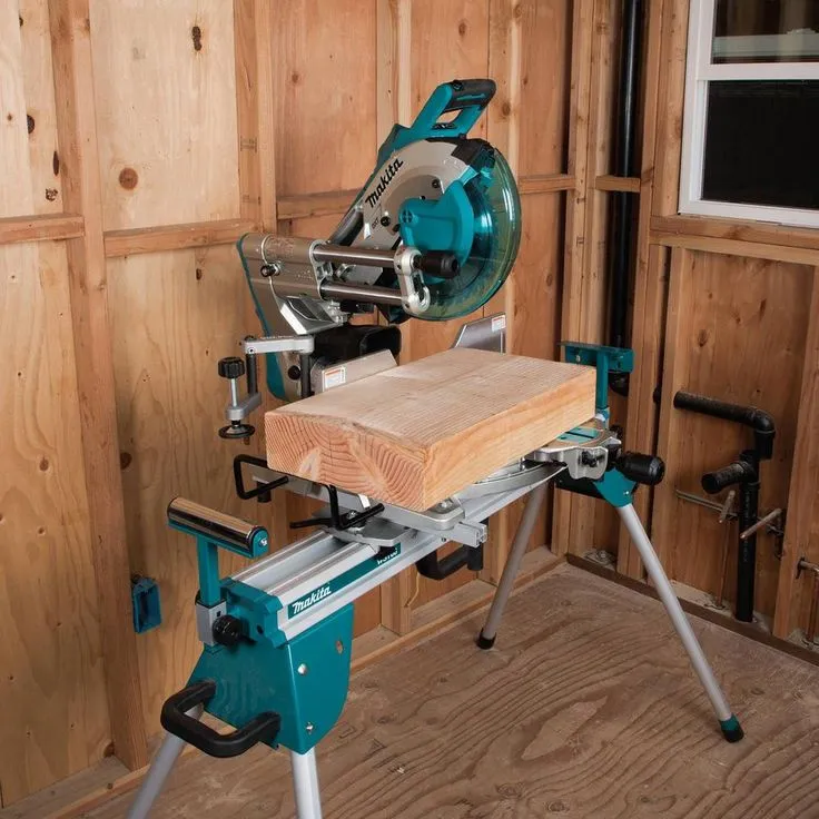 Makita 18-Volt X2 LXT 10 in. Brushless Cordless Dual-Bevel Sliding Compound Miter Saw Kit Laser 5.0 Ah with Batteries 5.0 Ah, photo 7 of 11